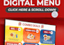 design digital food menu, screen board, tv display static and animated menu
